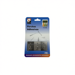 Perchas Adhesivas 3 Unds Stainless Steel Hooks With Adhesive Backing For Home Use - Product Image 3