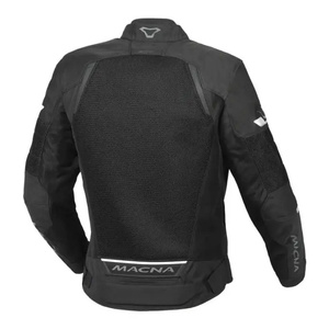 Giacca da Moto Rotonda MACNA da Uomo Nera in Tessuto Estate - Product Image 2
