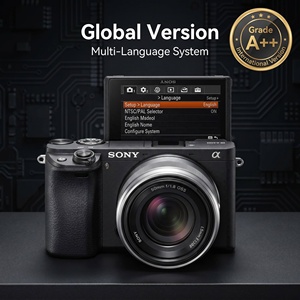 Vente en gros d'appareils photo Sony Alpha6400 A6400 d'occasion originaux avec objectif 50 mm f/1.8 OSS, kit 24,2 MP, vidéo 4K, configuration professionnelle pour la photographie de portrait - Product Image 2