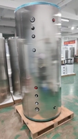 Bobiller 1000L – Réservoir d'eau chaude domestique en acier inoxydable avec échangeur de chaleur à serpentin, réservoir tampon pour chauffe-eau à pompe à chaleur