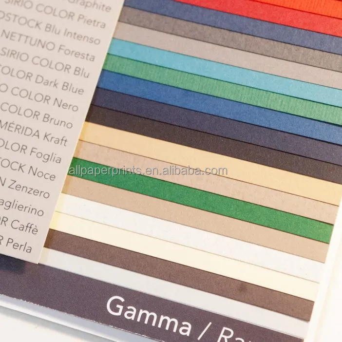 Karton g/m² Baumwolle Color plan Fedrigoni Papier prägung Buchdruck folie Visitenkarte
