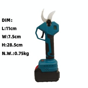 Cisailles <span class=keywords><strong>électrique</strong></span>s de taille-haie sans fil 35 mm, prix usine, batterie lithium 21 V, 2 batteries, multifonctionnelles, en plastique - Product Image 4