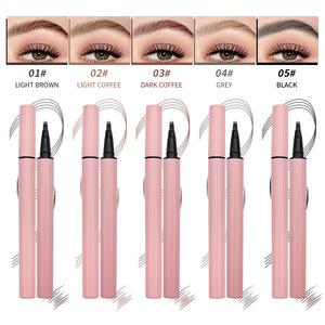 Crayon à sourcils minéral liquide waterproof longue tenue double embout <span class=keywords><strong>5</strong></span> couleurs Marque privée Personnalisé Vente en gros - Product Image 4