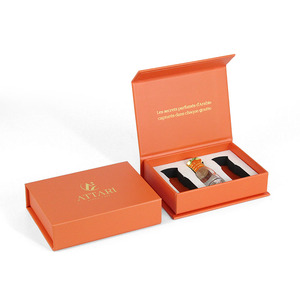 Custom Plain Men Perfume Oil Packaging <b>Black</b> Gold Stamping Embossing Matt Lamination Logo Gift Luxury Magnetic Recyclable <b>Box</b> - Product Image 1