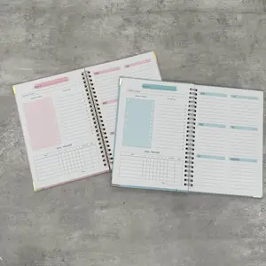 Sonderdruck 2022 2023 mit rosa Hart leinen einschlag A5 täglich wöchentlich monatlich organisiertes Taschenbuch Planungsa gender Tagebuch mit Spirale