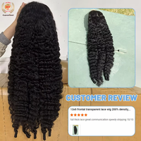 Peluca de Cabello Humano Rizado Birmano de Donante Único, Cierre de Encaje HD 6x6, Sin Pegamento, Sin Enredos, Sin Caída, 180% de Densidad, Peluca de Encaje de Fábrica