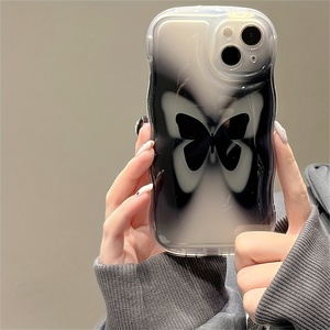 Sang trọng dễ thương lãng mạn trong suốt sóng Gradient iphone13 bảo vệ trường hợp tình yêu cô gái cho Apple 14Promax trường hợp điện thoại - Product Image 2