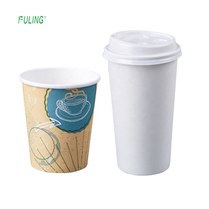 Tùy Chỉnh Thực Hiện Vasos Polipapel Phân Hủy Sinh Học 8Oz 10Oz 12Oz 16Oz 20Oz In Màu Dùng Một Lần <span class=keywords><strong>Pp</strong></span> Dome Nắp Giấy Cốc Cà Phê - Product Image 2