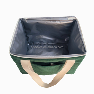 Bolsa refrigeradora de torre con cremallera, fiambrera aislada de tela de rizo, bolsas refrigerantes de tela de rizo suave para viajes de picnics en la <span class=keywords><strong>playa</strong></span> - Product Image 3