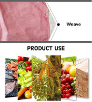 PE Mesh Zak, Ademend & Vochtbestendig, voor Groenten, Fruit, Landbouwproducten; Rood/Groen/Geel Opties, Maatwerk