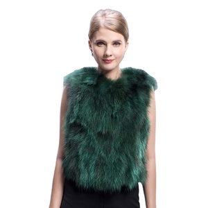 MWFur Winter Street Fox <strong>Fur</strong> Vest Sleeveless Women Raccoon <strong>Fur</strong> <strong>Gilet</strong> for <strong>Girl</strong> Fashion Raccoon Outwear Fashion Winter - Product Image 1