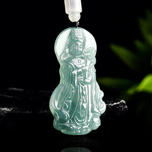หยกธรรมชาติสีน้ำเงินมาซู จี้หยกสำหรับทุกเพศ ดีไซน์ดั้งเดิมจากผู้เชี่ยวชาญ พร้อมใบรับรองการประเมิน GY33 - Product Image 2