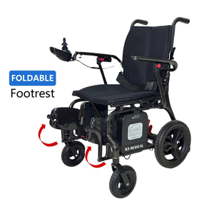 Silla de Ruedas Eléctrica Todoterreno KSM-507P de Fibra de Carbono Ligera con Motores Dobles para Viajeros con Discapacidad - Product Image 5