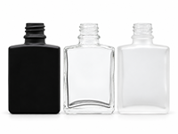 Flacon compte-gouttes carré en verre givré transparent de 30 ml, flacon d'huile essentielle en verre noir, bouchon compte-gouttes doré, argenté, noir, sérum cosmétique