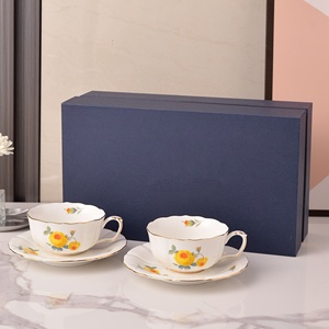 Nueva Vajilla de Porcelana de Hueso de Alta Gama, Ecológica, Estilo Europeo Real, Tazas Dobles, Platos Aptos para Lavavajillas, Ideal para Regalos - Product Image 6