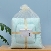 Ensemble de serviettes de bain en microfibre, ensemble de serviettes de plage épaisses, douces et absorbantes, boîte cadeau