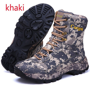 Venta al por mayor de gran tamaño de camuflaje <span class=keywords><strong>botas</strong></span> de combate para la caza nuevo botín de tobillo con cordones al aire libre entrenamiento de los hombres <span class=keywords><strong>botas</strong></span> tácticas - Product Image 4