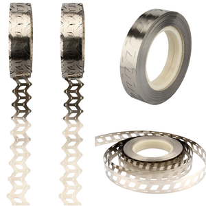Tiras de Soldadura de Acero Niquelado Tipo W, Diagonales y Desalineadas, para Baterías 18650 y 21700, para Conexión de Paquetes de Baterías - Product Image 1