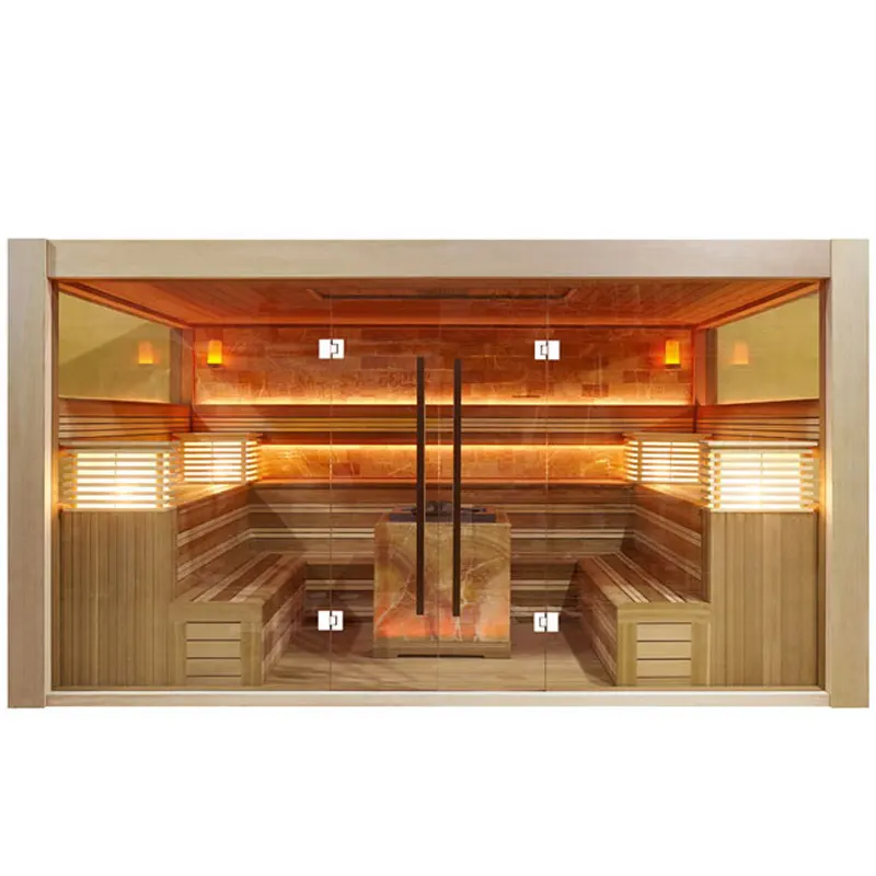 Grote Maat Indoor Droge Traditionele 8 Persoon Thuis Sauna