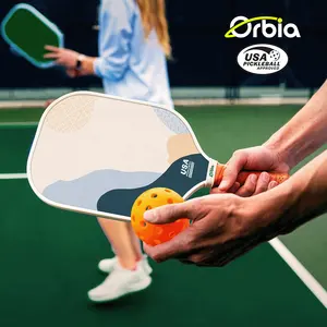 Orbia Sport Thermoform Pickleball Paddle Groothandel Op Maat Gemaakte Augurk Bal Racket Koolstofvezel Pickleball Peddels