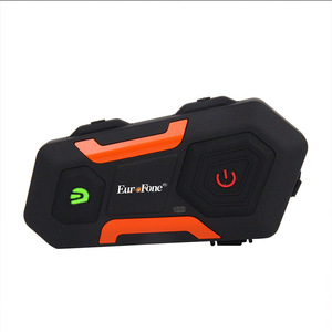 EuroFone V3 PLUS helm Walkie Talkie, headphone interkom ABS 3-orang jangkauan 2KM, termasuk aksesori sepeda motor - Product Image 1