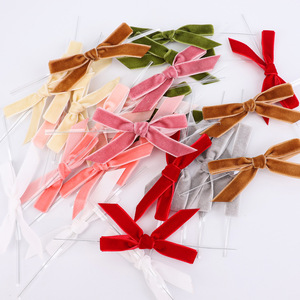 En gros 1cm Mini Velours Ruban Arcs Avec Attacher Ribon Bouteille De Parfum Ruban <span class=keywords><strong>Arc</strong></span> Personnalisé De Haute Qualité Arcs pour Emballage Fourniture - Product Image 5