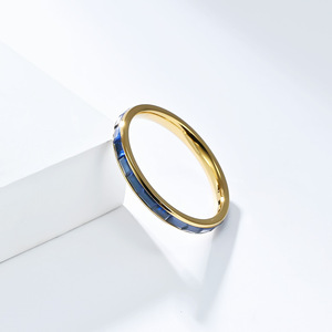 แหวนพลอยชุบทองสำหรับผู้หญิงสำหรับเป็นของขวัญ - Product Image 4
