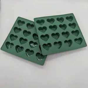 Molde para cubitos de hielo en 3D, vaso de hielo en forma de corazón