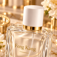 Flacon de parfum en verre transparent avec pompe à vaporisation fine, format voyage, contenant cosmétique