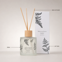 Diffuseur de parfum de luxe 200 ml au thé blanc pour la maison, la chambre, le salon, l'hôtel, le spa, aromathérapie, huile essentielle
