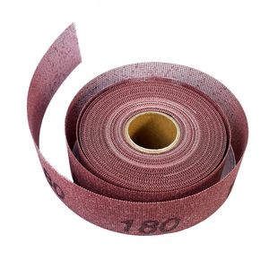 Nouveau design du fournisseur taïwanais 115mm X 20M crochet sans poussière boucle papier de verre filet disque maille rouleau abrasif pour papiers abrasifs - Product Image 1