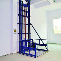 China WIZ CL4-6 Zweistöckiger Kleingüteraufzug Zwischengeschoss Vertikaler Mastlift Hydraulische PLC-Steuerung 2760x5700mm