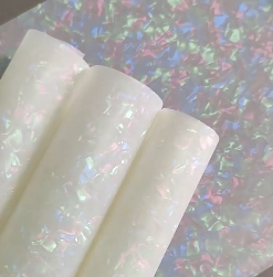 แผ่นพีวีซีสีขาวมุกสำหรับทำกิ๊บติดผมและหวี วัสดุตกแต่ง - Product Image 6