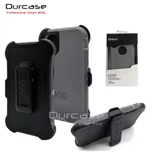 Étui à clip de ceinture de marque originale sacs de téléphone portable pour iphone 11 Pro max 12 13 Xs 14 defender étui pour smartphone avec LOGO d'origine