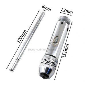 ประแจต๊าปเหล็กคุณภาพสูง ขนาด 1/4"-1/2" ความยาว 11.81 นิ้ว น้ำหนัก 0.2 กรัม รับประกัน 3 ปี ผลิตจากเหล็ก NA คุณภาพสูง - Product Image 1
