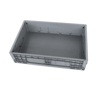 Conteneurs en plastique solide pliables et recyclables, empilables, emboîtables, caisses de rangement multifonctions