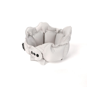 Almohada inflable cómoda en forma de U para el cuello, 28x26x14cm, almohada de viaje portátil con soporte ajustable para usar en aviones - Product Image 2