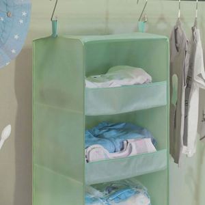 Water Proof Oxford 3 Shelf <b>Collapsible</b> Hanging Closet Organizer with Plastic Board for Shoes Clothes Handbags - Product Image 5