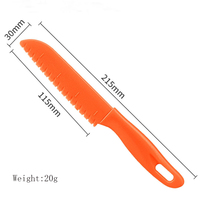 Kleurrijke keuken kinder kookmessen kinder cake salade sla plastic fruit groente snijder broodmes