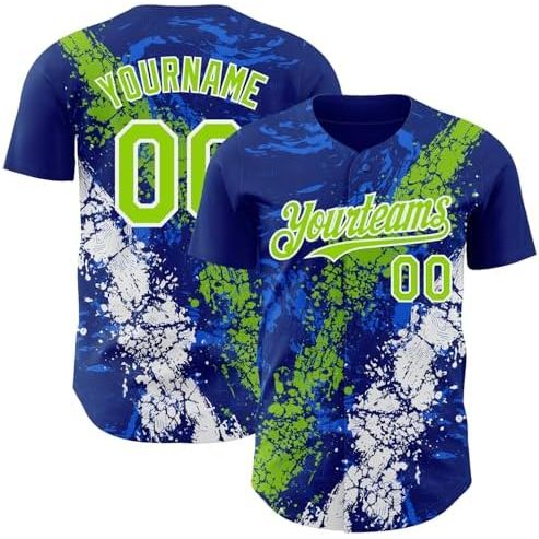 Royal Blue Neon Green White