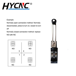 Ac250v 5A vi điều khiển chuyển đổi có thể điều chỉnh con lăn đòn bẩy cánh tay tạm thời giới hạn chuyển đổi cho CNC phay chế biến gỗ bộ phận máy móc - Product Image 3