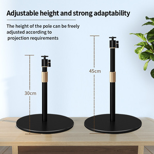 Soporte de Proyector de Escritorio <span class=keywords><strong>CINE</strong></span> 05 360 Giratorio Antideslizante Ligero Telescópico con Tornillo de 1/4 para XGIMI Dangbei Oficina en Casa Negro - Product Image 3