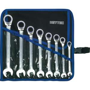 HEYTEC 50725-8-M Jeux de 8 clés à cliquet combinées, réversibles - Product Image 1