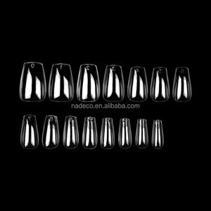 15mm 빅 썸 엑스트라 숏 코핀 네일 팁 젤 프레스온 내추럴 쉐이프 인조 손톱 300개 - Product Image 5