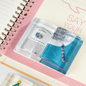 एचबीएल अनुकूलित 3 डी उत्कीर्णन बुक आकार क्रिस्टल बुक पेपरवेट सम्मान स्मृति चिन्ह - Product Image 3