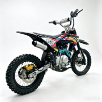 125cc Automatic Dirt Bike Gasoline Off Road Motorcycle Pitbike with Front Rear Disc Brakes Inverted Hydraulic Shock Absorber