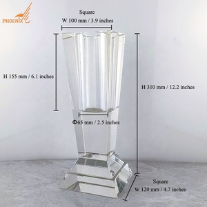 Jingpujiang — <span class=keywords><strong>grand</strong></span> <span class=keywords><strong>Vase</strong></span> à fleurs en verre Transparent <span class=keywords><strong>de</strong></span> haute qualité, <span class=keywords><strong>Vase</strong></span> décoratif pour la maison, pot <span class=keywords><strong>de</strong></span> fleurs en <span class=keywords><strong>cristal</strong></span> K9, 12.2 pouces - Product Image 2
