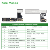 Kara Manda vente en gros Kit de réparation de batterie de téléphone portable de réparation de santé de batterie câble flexible pour iPhone 11 12 13 14Pro Max Series
