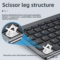 Yixin 109 - Juego de Teclado y Ratón Inalámbricos Recargables de Modo Dual para iMac, iPad, Tablets y Laptops - Diseño Ergonómico - En Stock