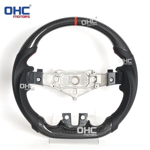 Volante de Fibra de Carbono Real para Dodge Charger Challenger <span class=keywords><strong>Durango</strong></span> 2011 2012 2013 2014, Diseño Plano Superior e Inferior, Envío desde Almacén <span class=keywords><strong>en</strong></span> EE. UU. - Product Image 6